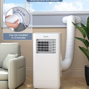 Portable Air Conditioners,Grelife 8000BTU 4-in-1 AC Unit with Fan,Heat&Dehumidifier,Powerful Cooling up to 350 sq.ft,Portable AC with Smart/Sleep Mode,LED Display,Remote Control,48dB Quiet,24H Timer