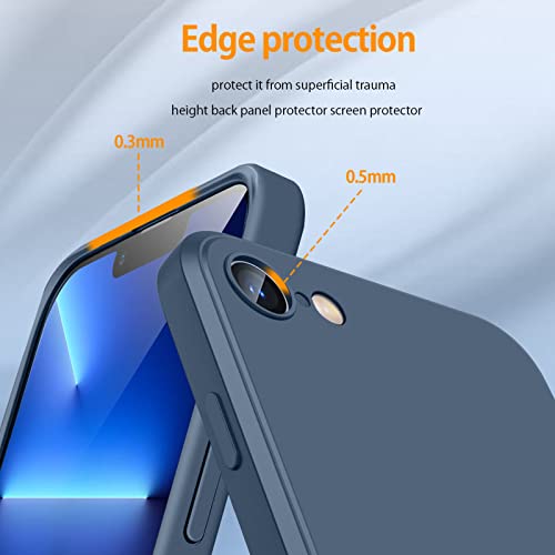 AYSZNBLA for Samsung Galaxy Z Flip 3 Case,with 360°Rotatable Ring Holder Kickstand & Strap Lanyard Premium Liquid Silicone Slim Shockproof Protective Case for Samsung Galaxy Z Flip 3,Blue