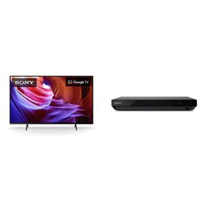 sony 50 inch 4k ultra hd tv x85k series: led smart google tv with native 120hz refresh rate kd50x85k- 2022 model & sony ubp- x700m 4k ultra hd home theater streaming blu-ray™ player