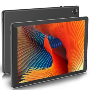 pritom tab 10 tablet 10 inch android 12 tabletas 32gb, quad-core 1.6ghz processor, 6000mah, 1280 * 800 hd ips display wifi 6, dual camera, bluetooth, tablet pc(gray)
