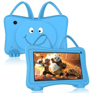 kids tablet 7" android toddler tablet for kids 32gb wifi learning tablet with parent control, kid app preinstalled, educational games, set time limits, netflix, youtube, ages 3-14 boy girl, blue