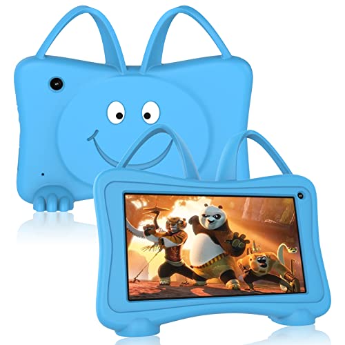 Kids Tablet 7" Android Toddler Tablet for kids 32GB Wifi Learning Tablet with Parent Control, Kid App Preinstalled, Educational games, Set time limits, Netflix, Youtube, ages 3-14 Boy Girl, Blue