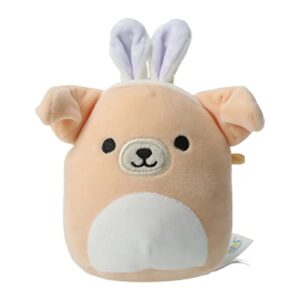squishmallows 4.5/'' stevon the dog with bunny ears, sqer00352