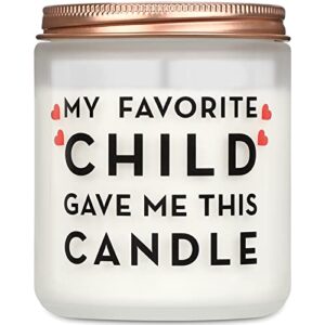 day gifts, gifts for dad mom from daughter son, vanilla scented candles, gifts for mom dad, best mom dad gifts, funny birthday gifts for mom, dad, mother, father, funny scented candles(9oz)