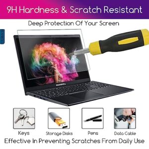 17 inch Tempered Glass Laptop Screen Protector for 17" HP/Dell/ASUS/Sony/Samsung/Lenovo/Acer/MSI/LG/Razer Blade 17" 16:10 Laptop, 9H Hardness, Anti Fingerprint, Bubble Free