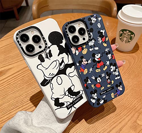 Catoon Mouse Phone Case for iPhone 13/14 Cover Case, Silicone TPU Anti-Drop iPhone13/14 White