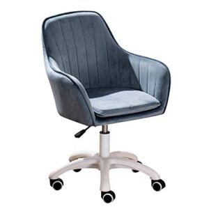 ecbetcr chair desk office chair home office mid back computer desk chair swivel lumbar support task chair, ergonomic office swivel chair with armrest (dark green, dark blue, new blue)