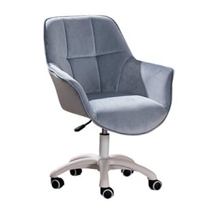 ecbetcr chair velvet office chair adjustable height, executive computer desk chair comfort and ergonomic design for lumbar support, pink, blue, grey, yellow