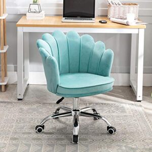 ECBETCR Chair Desk Office Chair Home Velvet Office Chair Home Office Furniture 360° Swivel Adjustable Height Ergonomic Mid Back Computer Desk Chair (Yellow)