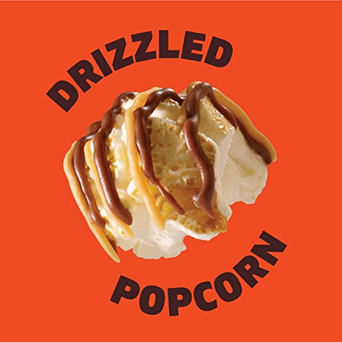 Reese's Popcorn, 5.25oz Grocery Sized Bag, Popcorn Coated in Chocolatey Drizzle and Peanut Butter Crème, Ready to Eat, Savory Snack, Sweet and Salty Snacks