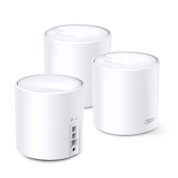 TP-Link Deco X4300 Pro Whole Home Mesh Wi-Fi 6 System 3-Pack Speeds Up to 4,300 MBPS (White) (Renewed)