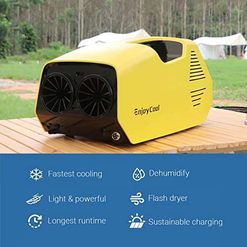 tent air conditioner for camping 2380BTU's of fast cooling 240Wh & light and flexible energy saving camping air conditioner ventless portable air conditioner quiet portable air conditioner