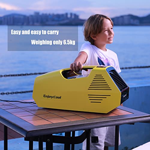 tent air conditioner for camping 2380BTU's of fast cooling 240Wh & light and flexible energy saving camping air conditioner ventless portable air conditioner quiet portable air conditioner