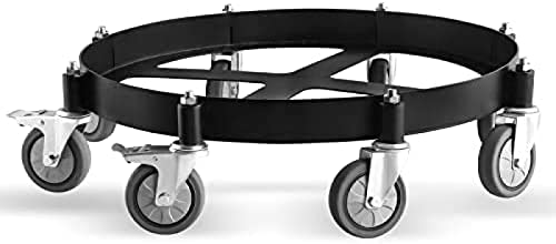 drum dolly 55 gallon trash can dolly heavy duty 2000 pound barrel dolly with swivel casters wheel steel frame dolly non tipping hand truck capacity dollies