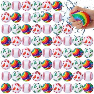 sratte 64 pcs 3 inch water balls water absorbent ball pool balls children pool water balls water fight soft balls for children adults pool and beach favors toys summer outdoor games