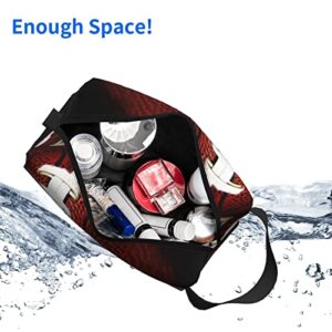 Affilleve Football Soccer Large Travel Toiletry Bag Hanging Dopp Kit Shower Shaving Toiletries Accessories Organizer