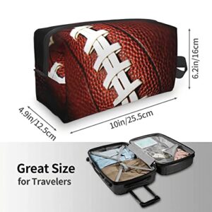 Affilleve Football Soccer Large Travel Toiletry Bag Hanging Dopp Kit Shower Shaving Toiletries Accessories Organizer