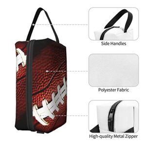 Affilleve Football Soccer Large Travel Toiletry Bag Hanging Dopp Kit Shower Shaving Toiletries Accessories Organizer