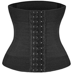 Verdusa Women's Underbust Sport Girdle Waist Trainer Slimming Corsets Hourglass Body Shaper Black S