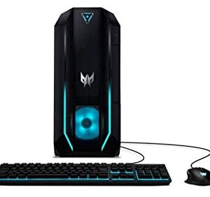 Acer Predator PO3-630 Gaming Desktop PC (Intel i7-11700 8-Core, 32GB RAM, 2x1TB PCIe SSD RAID 0 (2TB), GeForce RTX 3070, WiFi, Bluetooth, Backlit KB, HDMI, USB 3.2, Display Port, Win 10 Pro)