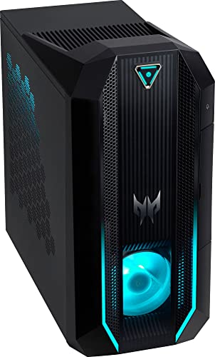 Acer Predator PO3-630 Gaming Desktop PC (Intel i7-11700 8-Core, 32GB RAM, 2x1TB PCIe SSD RAID 0 (2TB), GeForce RTX 3070, WiFi, Bluetooth, Backlit KB, HDMI, USB 3.2, Display Port, Win 10 Pro)