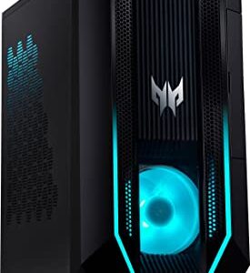 Acer Predator PO3-630 Gaming Desktop PC (Intel i7-11700 8-Core, 16GB RAM, 512GB PCIe SSD + 6TB HDD (3.5), GeForce RTX 3070, WiFi, Bluetooth, Backlit KB, HDMI, USB 3.2, Display Port, Win 11 Pro)