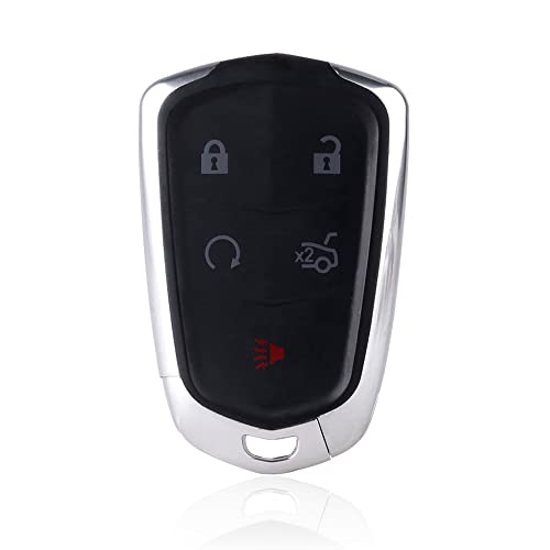 Keyless Remote Car Start 5B Raryloy Smart Key Fob for Cadillac XTS 2016-2019 ; CT6 2016-2020 ; ATS/CTS 2017-2019；XT5 2017-2020 ; XT4 2019-2020 FCCID: HYQ2EB 433.92Mhz