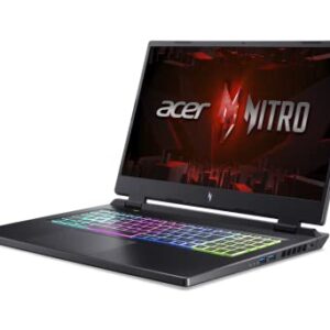 Acer Nitro 17 Gaming Laptop | AMD Ryzen 7 7735HS Octa-Core CPU | NVIDIA GeForce RTX 4050 Laptop GPU | 17.3" FHD 165Hz IPS Display | 16GB DDR5 | 1TB Gen 4 SSD | Wi-Fi 6E | RGB Backlit KB | AN17-41-R8N5