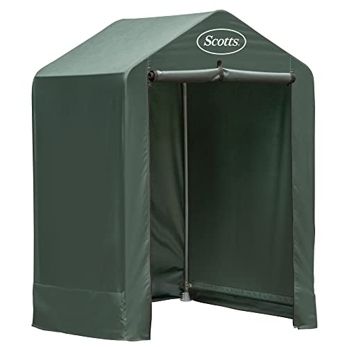 Scotts 4' x 4' x 6' Water-Resistant Pop-Up Deck and Garden Storage Shed Kit