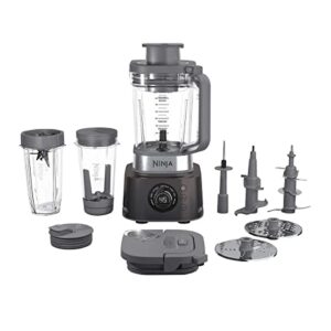 ninja co401b foodi power blender ultimate system with 72 oz blending & food processing pitcher, xl smoothie bowl maker and nutrient extractor* & 7 functions, black (renewed)
