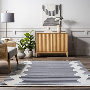 nuLOOM Holly Multi Stripe Indoor/Outdoor Area Rug, 8' x 10', Blue