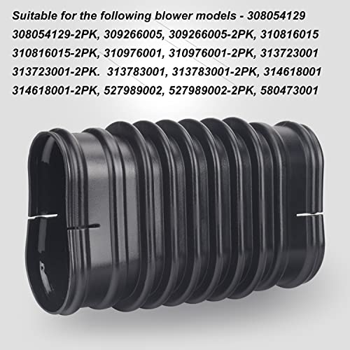 580473001 Replacement Bellows Flex Tube Compatible with Ryobi 38cc Backpack Blower RY40404 40V Blower RY40404NV, RY40404NVM, RY40440 Also for 308054129, 310816015, 309266005 (1 PACK)