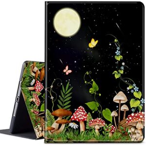 cgfghhuy for kindle fire 7 tablet case 2019/2017 release 9th/7th generation 7 inch lightweight protective pu leather smart stand cover with auto wake sleep - mushrooms butterfly flower moon