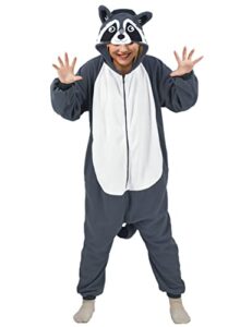 ofodoing adult animal one-piece pajamas cosplay animal homewear sleepwear jumpsuit costume for women men… grey