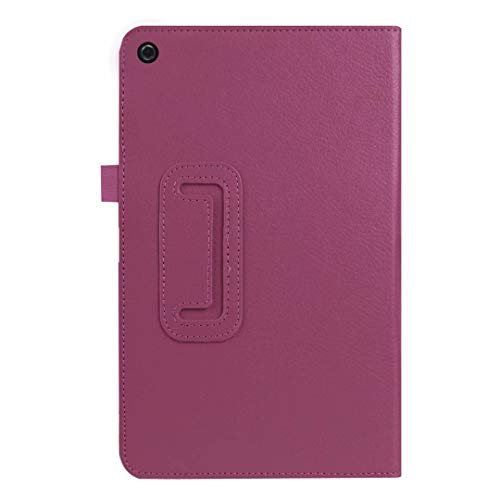 ZZOUGYY Tablet Cover for Amazon Kindle Fire HD10 5th Generation (2015 Release), Ultra Slim Folio Stand Lightweight Leather Case for Kindle Fire HD 10 5th Gen 10.1" (Li-Purple)