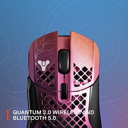 SteelSeries Aerox 5 Wireless – Destiny 2: Lightfall Edition – Lightweight 74g Gaming Mouse – 18000 CPI – TrueMove Air Optical Sensor – Water Resistant – 180+ Hour Battery Life – Free in-Game Items