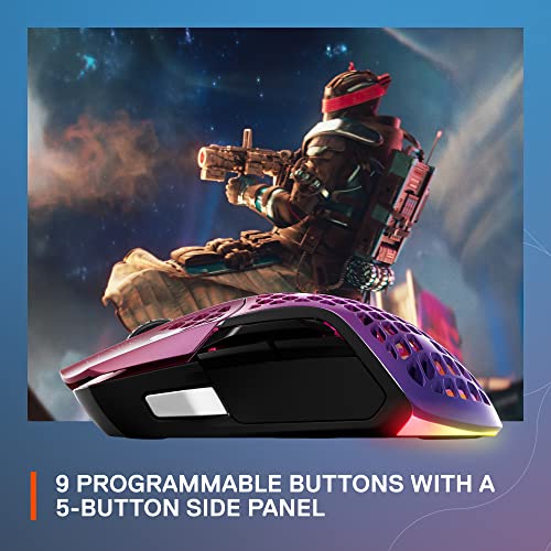 SteelSeries Aerox 5 Wireless – Destiny 2: Lightfall Edition – Lightweight 74g Gaming Mouse – 18000 CPI – TrueMove Air Optical Sensor – Water Resistant – 180+ Hour Battery Life – Free in-Game Items