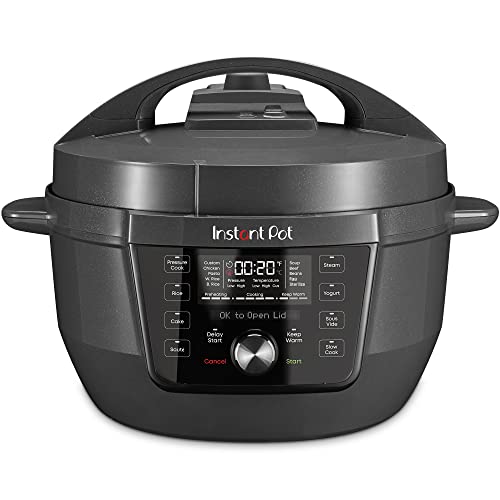 Instant Pot RIO Wide Plus, 7.5 Quarts 35% Larger Cooking Surface, WhisperQuiet Steam Release, 9-in-1 Electric Multi-Cooker, Pressure Cooker, Slow Cooker, Rice Cooker, Steamer, Sauté, Cake & Warmer