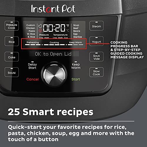 Instant Pot RIO Wide Plus, 7.5 Quarts 35% Larger Cooking Surface, WhisperQuiet Steam Release, 9-in-1 Electric Multi-Cooker, Pressure Cooker, Slow Cooker, Rice Cooker, Steamer, Sauté, Cake & Warmer