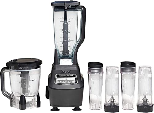 BL770 Mega Kitchen System, 1500W, 72-oz Pitcher, 64-oz. Processor Bowl, (4) Four 16-oz. To-Go Cups