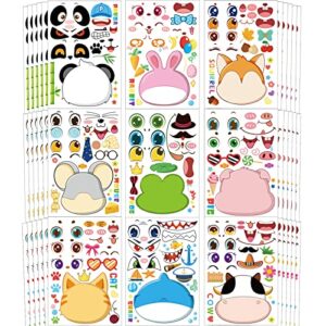 36 Sheets 9.8”x6.7" Make Your Own Animal Stickers for Kids Toddlers, Make a Face Stickers for Party Favors Supplies Crafts, Toys Stickers for Girl Boy Kid Birthday Gifts