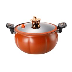 Micro Pressure Cooker, Time Saving Non Stick Micro Pressure Soup Pot Easy To Clean Wrought Iron Multifunctional 8L Large Capacity for Kitchen (28cm)