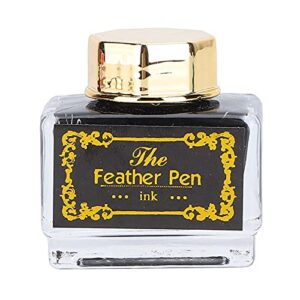 GOWENIC Calligraphy Pen Ink Set, Handcrafted Retro Quill Pen Set Quill Pen for Letter for Writing Gift Cards (Navy Blue)