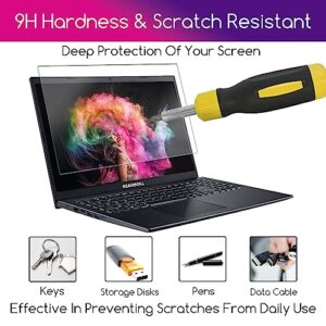 17" Tempered Glass Laptop Screen Protector for 17-inch 16:10 Aspect Ratio Screen HP/Dell/Lenovo/Asus/Acer/Samsung/Sony/MSI/LG/Razer Blade 17 inch Laptop.9H Hardness, Anti Fingerprint, Bubble Free