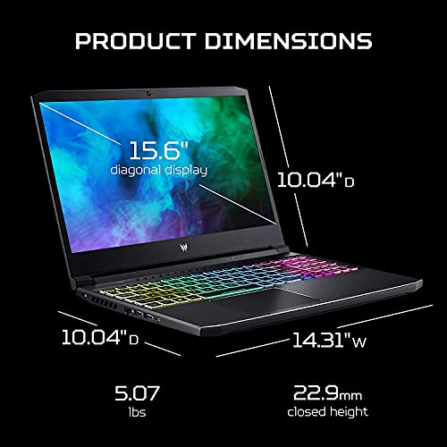 Acer 2022 Predator Helios 300 Gaming Laptop 15.6" FHD 144 Hz IPS 8-Core Intel Core i7-11800H NVIDIA RTX 3060 6GB GDDR6 32GB DDR4 1TB SSD + 1TB HDD Wi-Fi 6 RGB Backlit Keyboard Windows 10 w/ 32GB USB