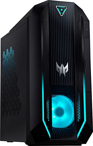 Acer Predator PO3-630 Gaming Desktop PC (Intel i7-11700 8-Core 2.50GHz, 32GB RAM, 1TB PCIe SSD + 2TB HDD (3.5), GeForce RTX 3070 8GB, WiFi 6, BT 5.1, Backlit KB, RJ-45, Win11Pro) w/Dockztorm Dock