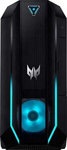 Acer Predator PO3-630 Gaming Desktop PC (Intel i7-11700 8-Core 2.50GHz, 32GB RAM, 1TB PCIe SSD + 2TB HDD (3.5), GeForce RTX 3070 8GB, WiFi 6, BT 5.1, Backlit KB, RJ-45, Win11Pro) w/Dockztorm Dock