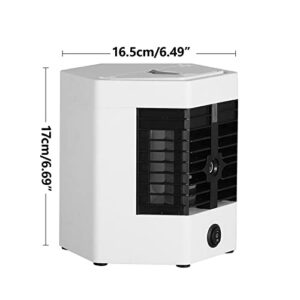Portable Air Conditioners, 6.7'' Evaporative Air Cooler - Powerful, Quiet, Lightweight and Portable Space Cooler with Hydro 2 Gears For Bedroom, Office, Living Room & More