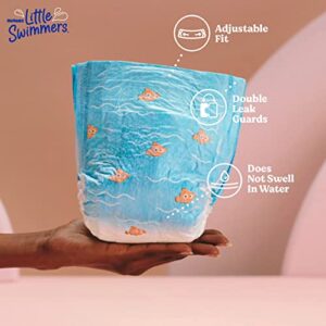 Swim Diapers Size 5-6 (32+ lbs), Huggies Little Swimmers Disposable Swimming Diapers, 17 Ct (Pack of 2)