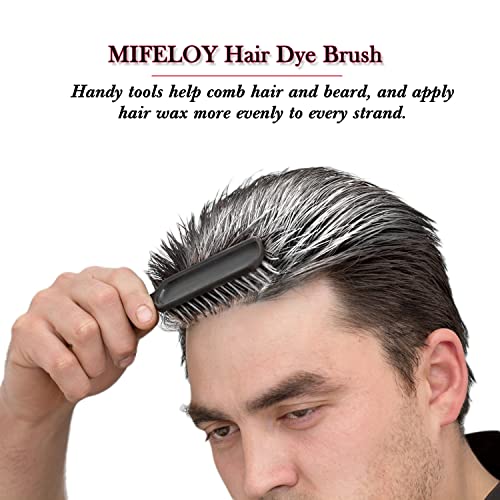 Temporary Silver White Hair Spray Color Wax with Dye Brush, Instant Natural Hairstyle Cream 4.23 oz, Disposable Coloring Mud for Men Women, Washable Styling Pomades, Party Cosplay DIY Halloween
